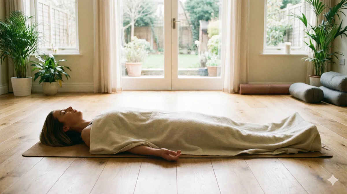 Jóga nidra pihenés savasanában